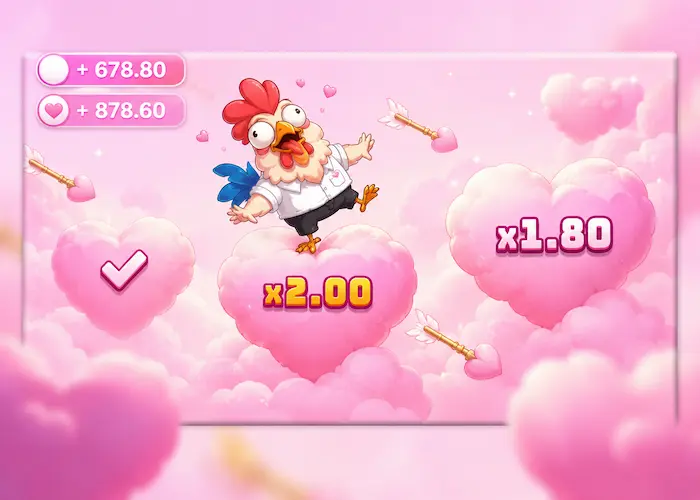 Chicken Heart Crash Game baner